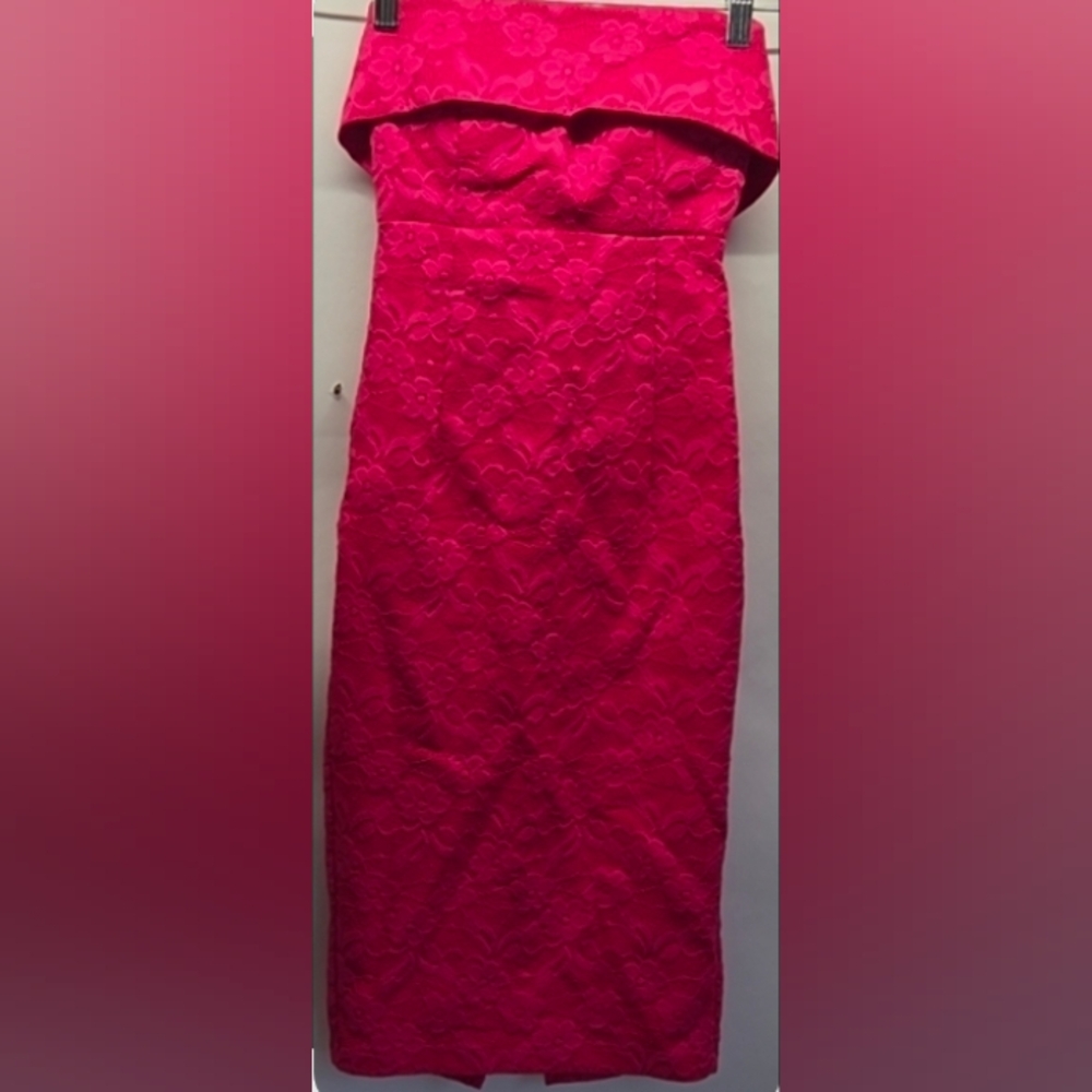 Idol Pink Strapless Dress WOMEN'S  XXS